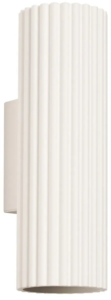 Kinkiet KARBON 20 beżowy ryflowany SOLLUX LIGHTING