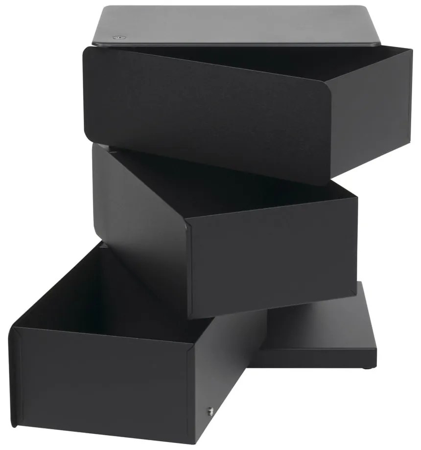 Czarna metalowa komoda 37x54,5 cm Joey – Spinder Design