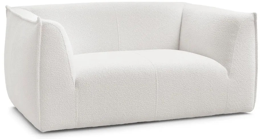 Biała sofa z materiału bouclé 170 cm Giorgia – Bobochic Paris