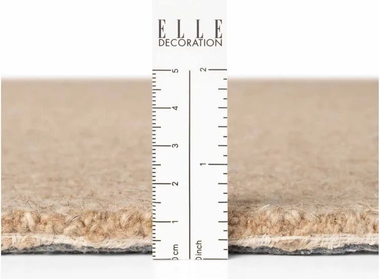 Wełniany dywan tkany ręcznie w naturalnym kolorze 160x230 cm Puristic Knots – Elle Decoration