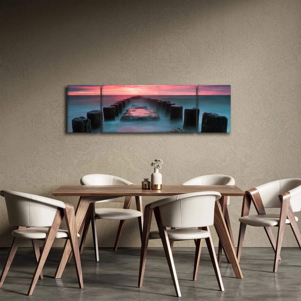 Obraz - Skały w morzu (170x50 cm)