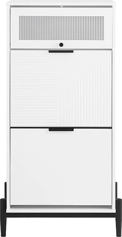 Szafka na Buty z 2 Półkami i 1 Szufladą FSB95-W