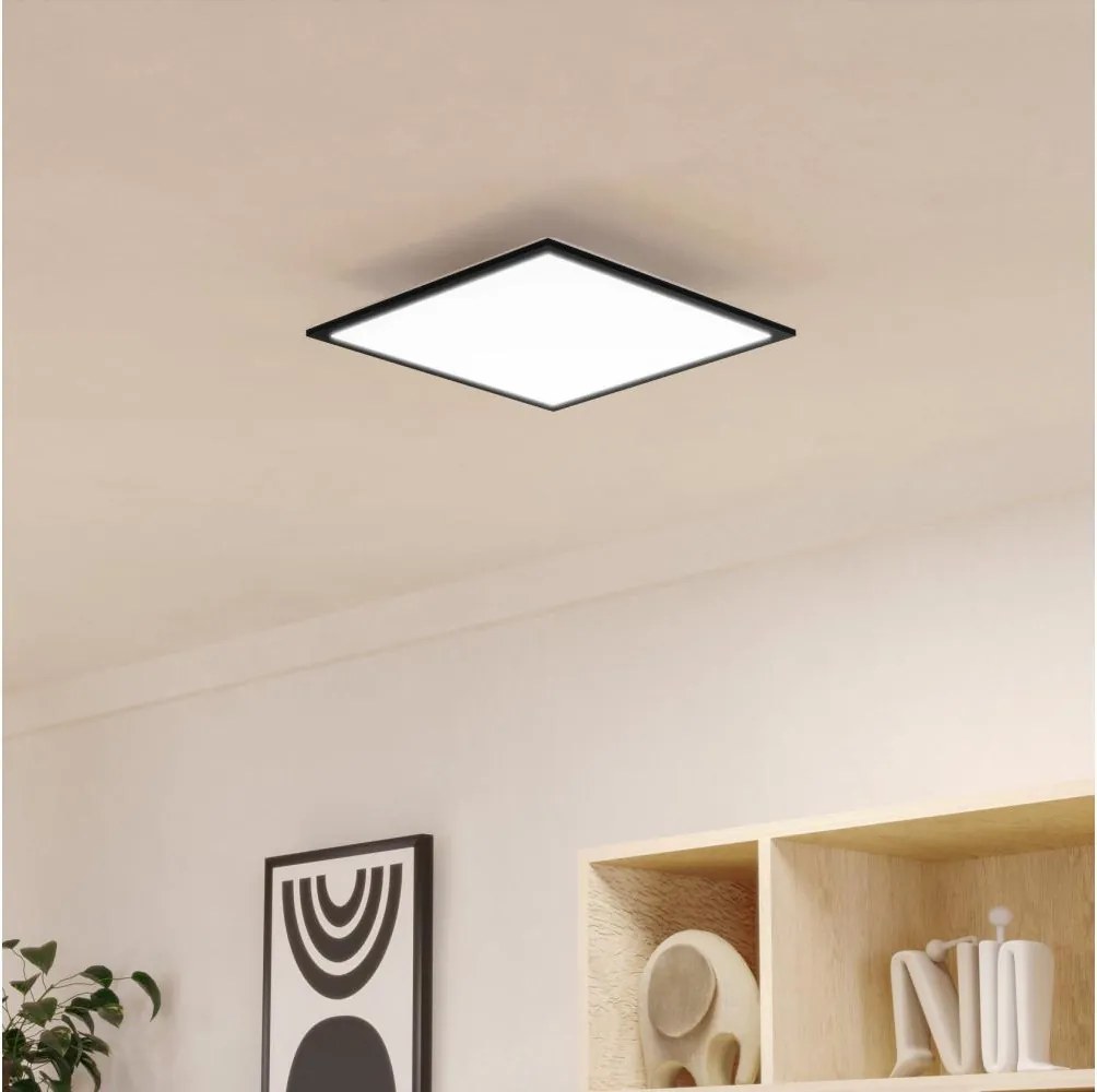 Eglo 902369 - LED Lampa sufitowa MORADILLO LED/18,8W/230V 40x40 cm czarna
