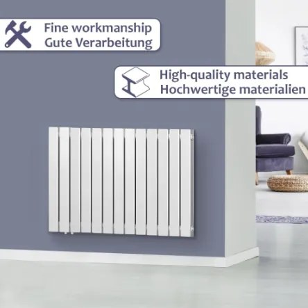 Aquamarin Grzejnik Poziomy, 600 x 886 x 69 mm