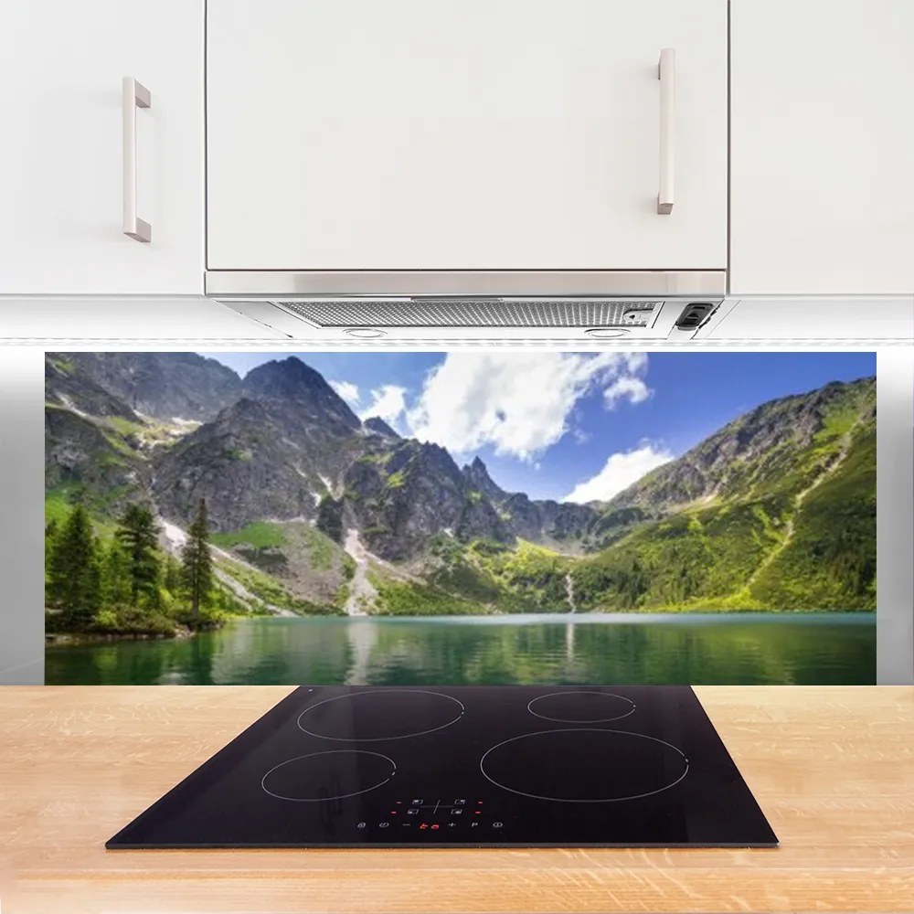 Panel Szklany Krystaliczne Jezioro W Górach