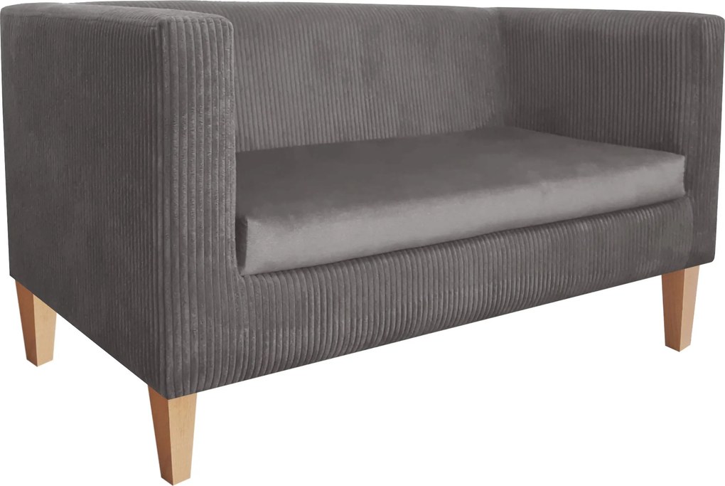 Sofa Monaco : Kolor nogi - Drewno, Kolor tkaniny - Kronos22/Poso22, Typ tkaniny - Kronos/Poso, Wysokość nogi - 15 cm