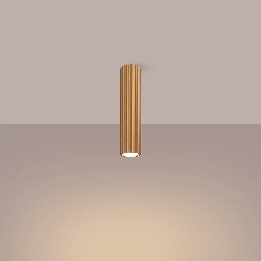 Lampa sufitowa minimalistyczny Gloow, aluminium - 1 źródło światła 3000K - L.6.5 x H.30 cm - złoty