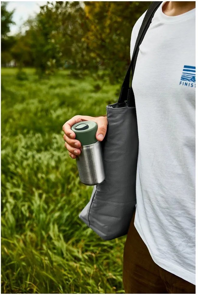 Kubek termiczny ze stali nierdzewnej w kolorze srebra 340 ml – Black + Blum