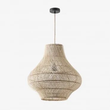 Lampa Sufitowa Zewnętrzna Magali Miel - Czarna & Ø50 Cm Magali - Sklum