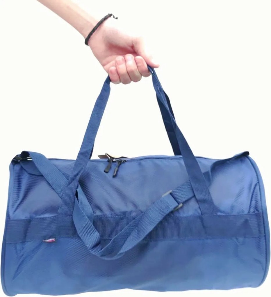 Torba podróżna ACTIVE SPORT 44x25 cm składana - różne kolory Kolor: Niebieski
