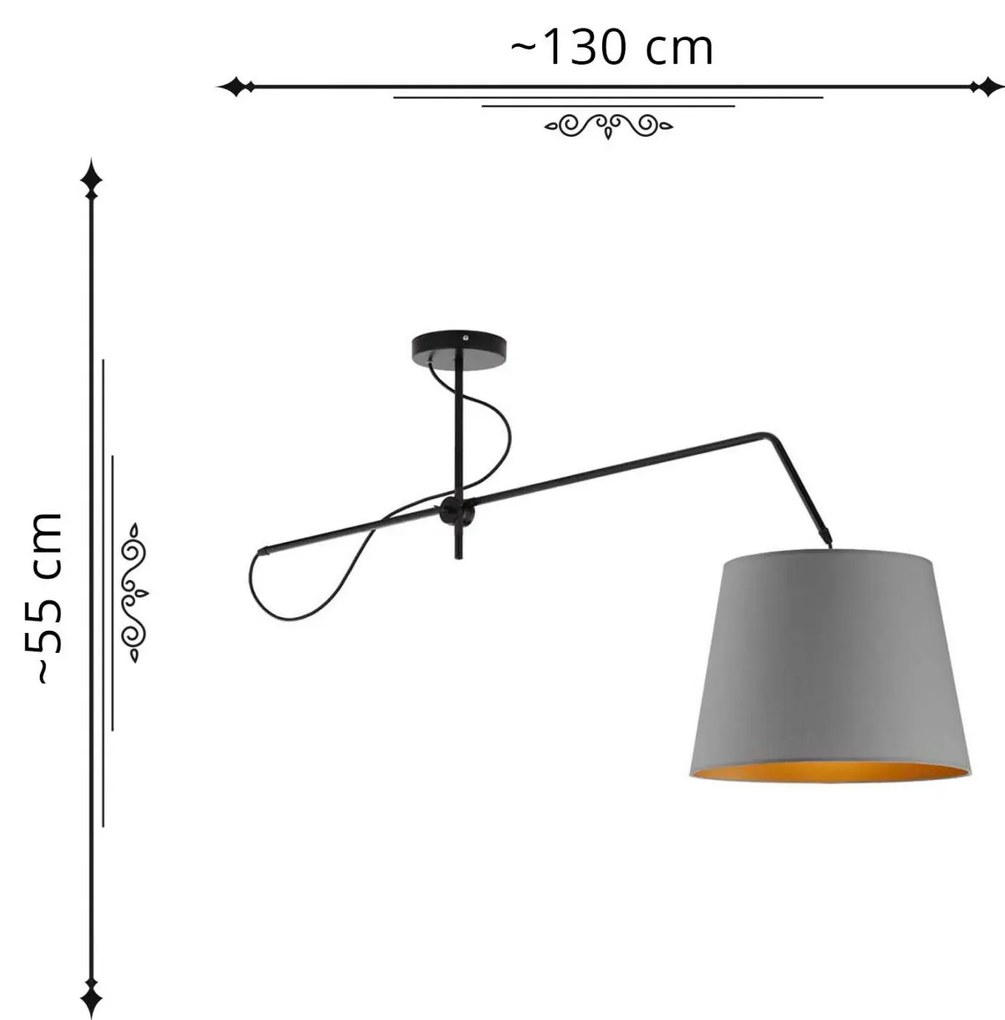 Lampa wisząca glamour nad stół T2-H07