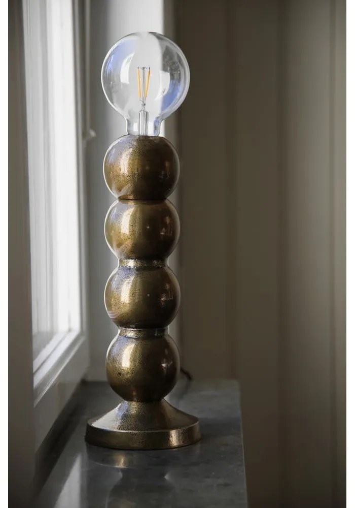 Lampa stołowa w kolorze złota (wysokość 33 cm) Gong – Markslöjd