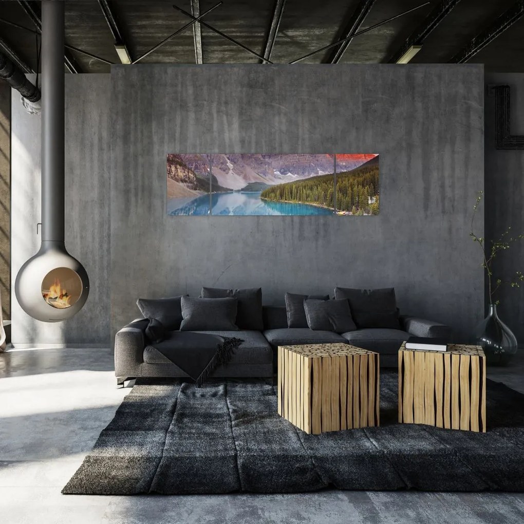 Obraz - Górski krajobraz Kanady (170x50 cm)