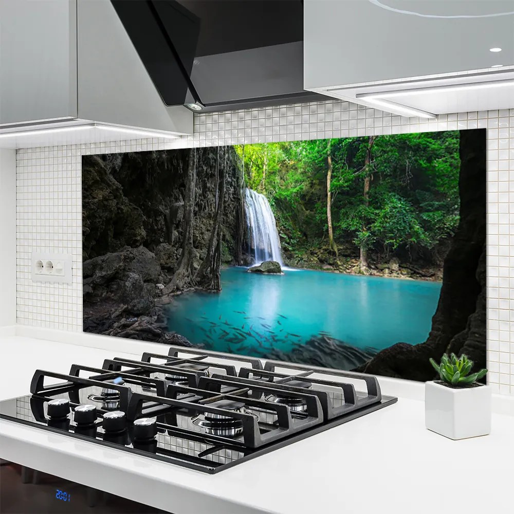 Panel nad blat kuchenny Kaskada Wodna W Górach