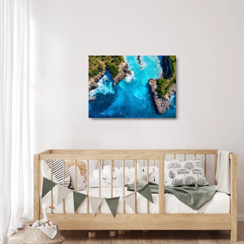 Obraz na szkle - Zatoka na Bali (70x50 cm)