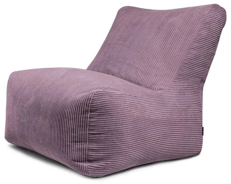 Fioletowy sztruksowy worek do siedzenia Seat 100 Lounge – SLOWDOWN