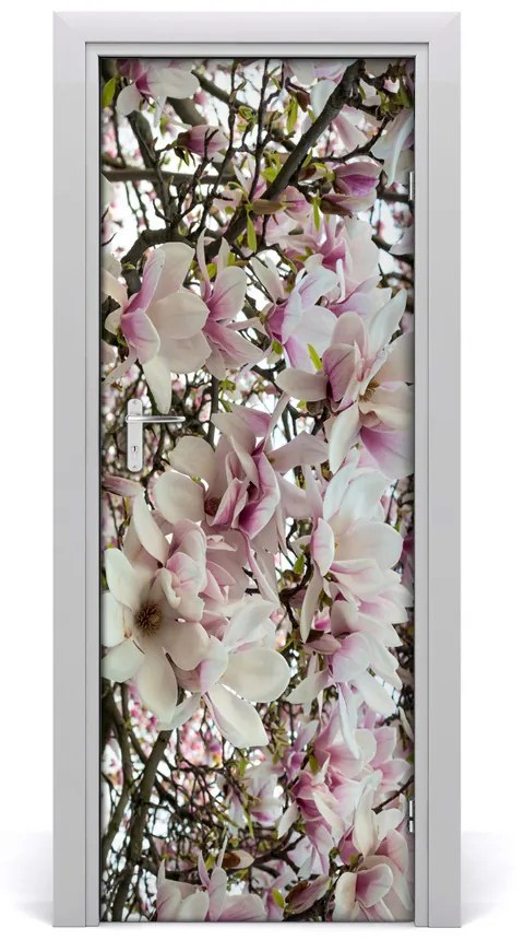 Nalepka Naklejka fototapeta na drzwi Kwiaty magnolii