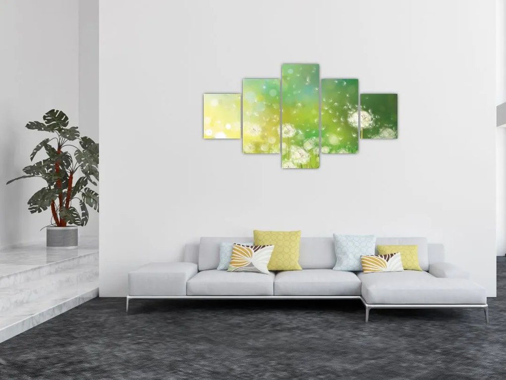 Obraz - Kwitnące mlecze (125x70 cm)