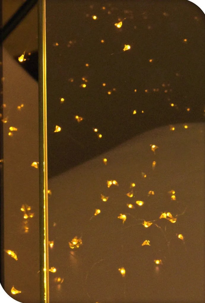 Lampion metalowy z oświetleniem LED