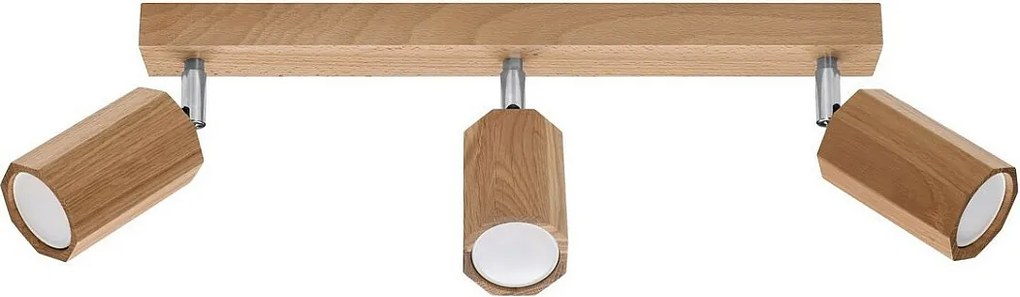 Listwa oświetleniowa ZEKE 3 dębowa