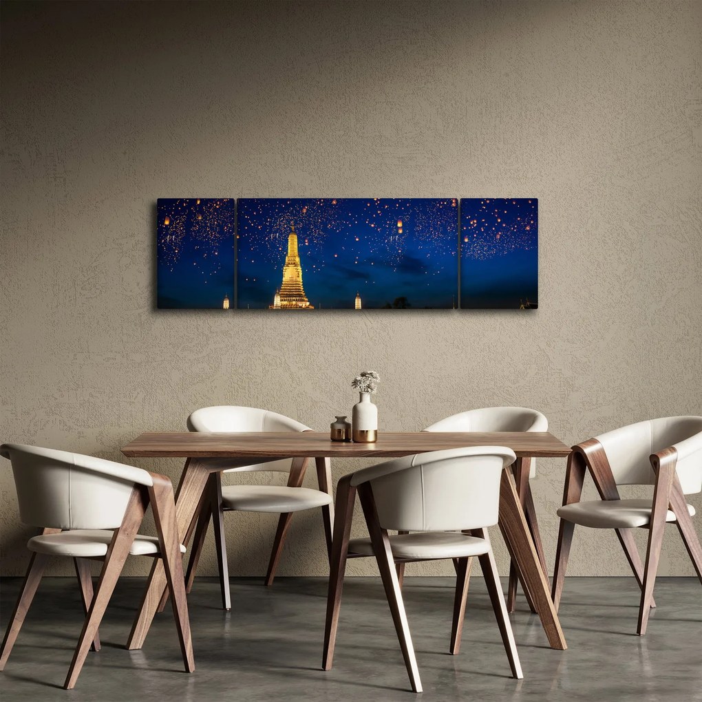 Obraz - Lampiony szczęścia, Bangkok (170x50 cm)