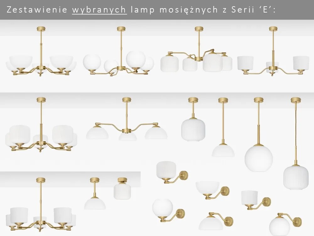 Prosty stylowy żyrandol do nowoczesnych wnętrz EM-S5AU
