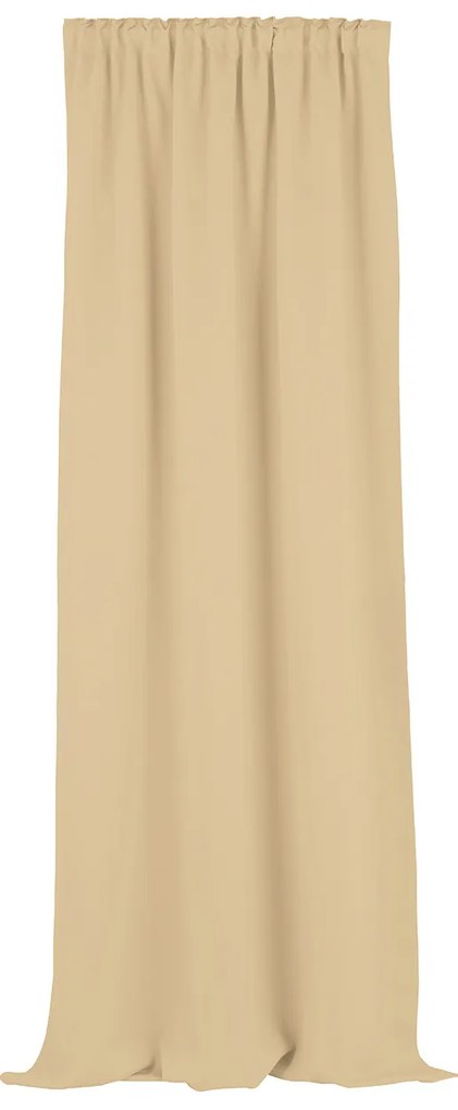 Zasłona zaciemniająca na taśmie marszczącej jasny beż 140 x 280 cm 1 szt.