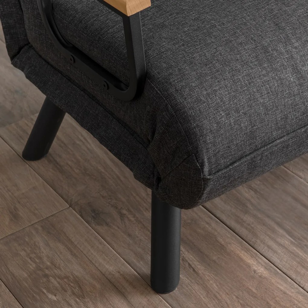 Fotel Sando Single Dark Grey