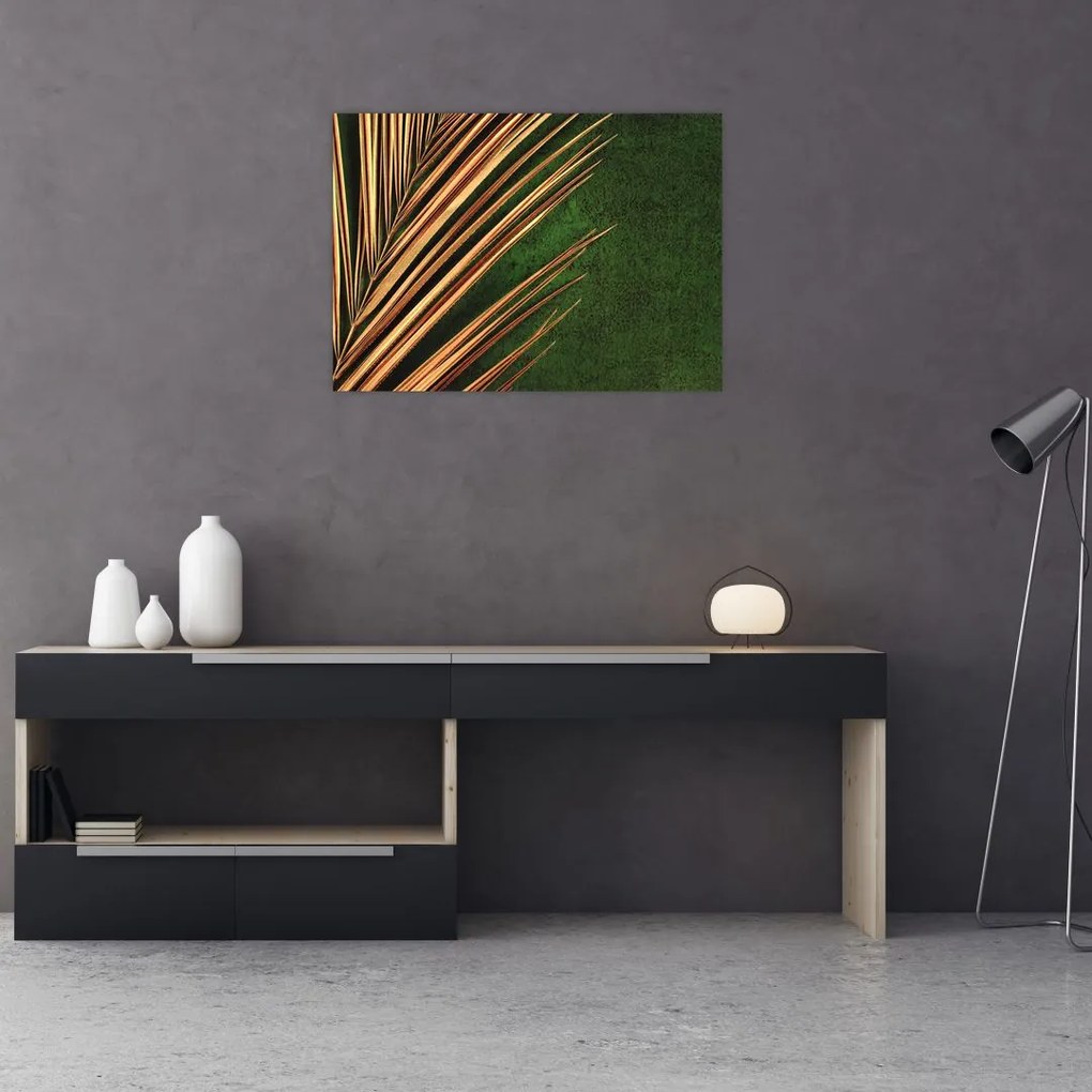 Obraz z liściem (70x50 cm)