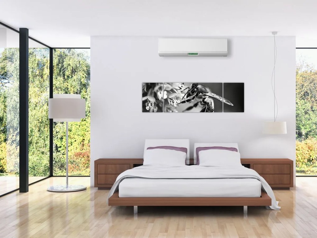 Obraz - Szczegół pszczoły (170x50 cm)