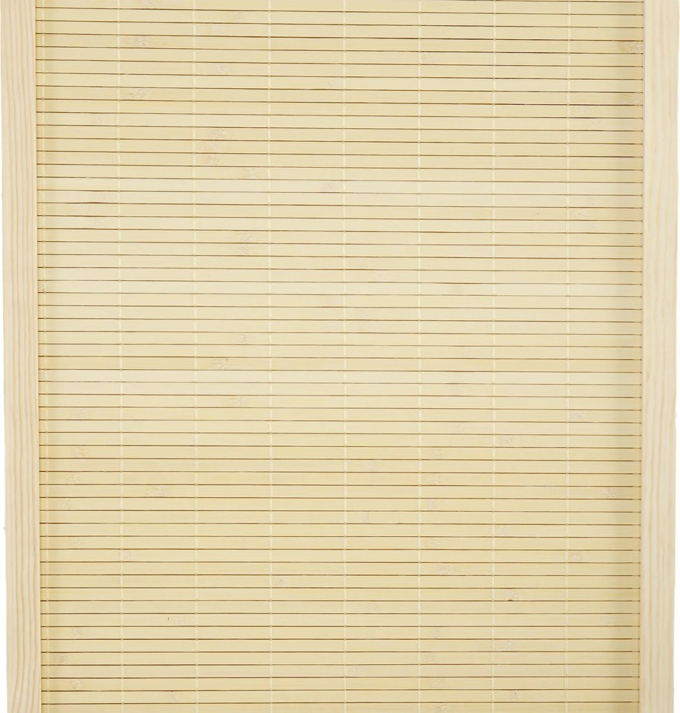 HOMCOM Parawan 4-częściowy 180 x 180 cm składany, przegroda z bambusa do salonu, naturalny | Aosom PL