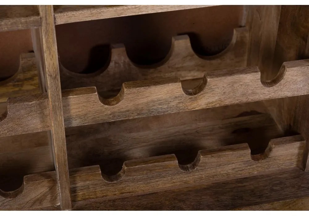 Szafka na wino z litego drewna mango liczba butelek 12, 74x122x46 cm Bombay – Interia Home & Living