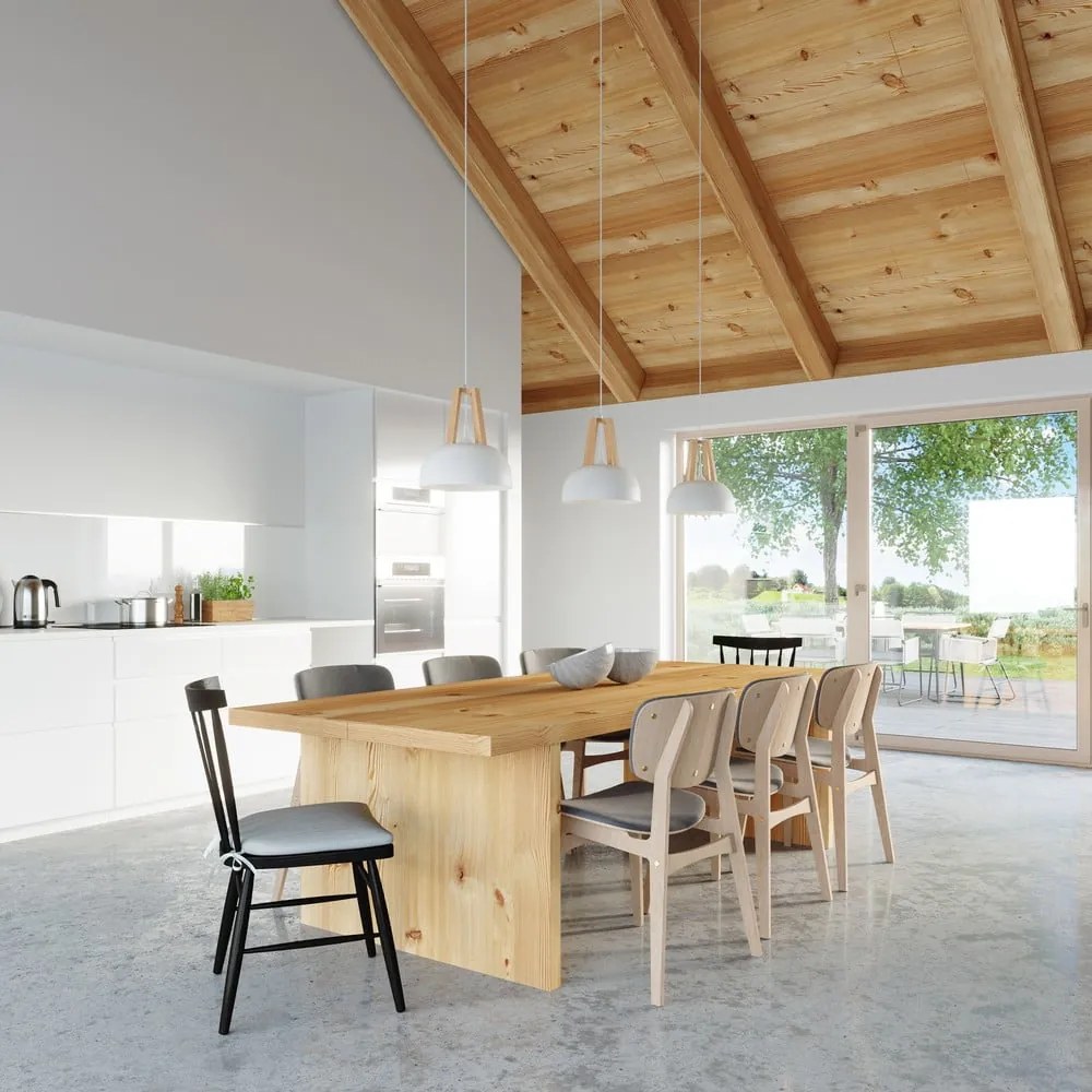 Biała lampa wisząca Sollux Olla