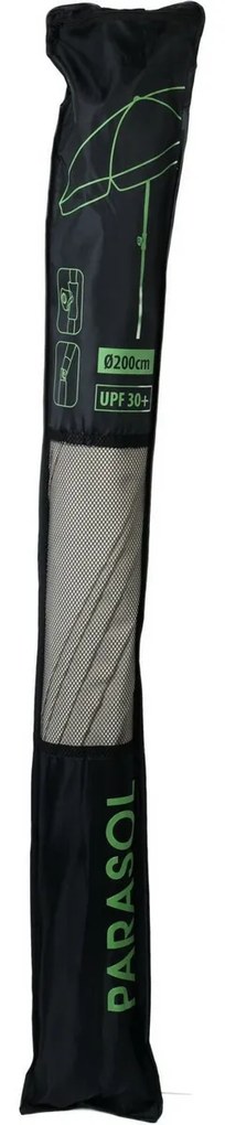 Parasol plażowy z pochyleniem śr. 185 cm, szary