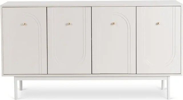 Komoda do Salonu MARLEN 155 cm Kaszmir Czterodrzwiowa Nowoczesna