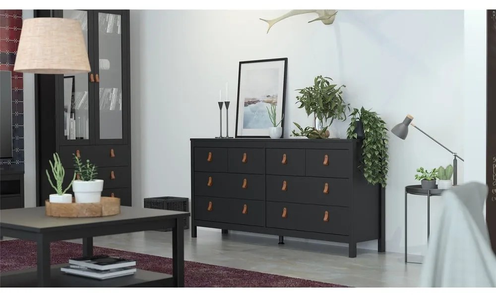Czarny stolik 81x81 cm Madrid – Tvilum