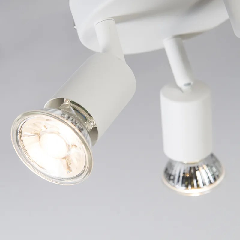 Nowoczesny reflektor biały, regulowany, okrągły, 3-punktowy - Jeany