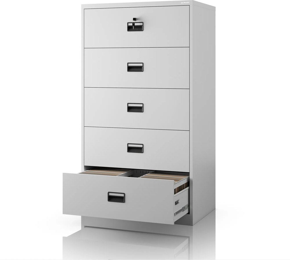 Szafa kartotekowa metalowa szara: SARA XL V5, 900 x 1620 x 600 mm