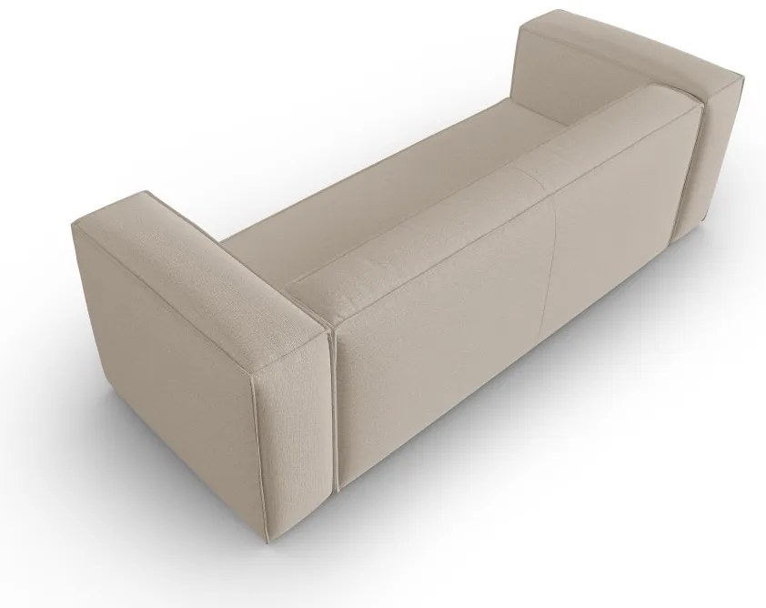 OUTLET Sofa 4-osobowa beż welur 204/94/73 Mackay od Cosmopolitan Design