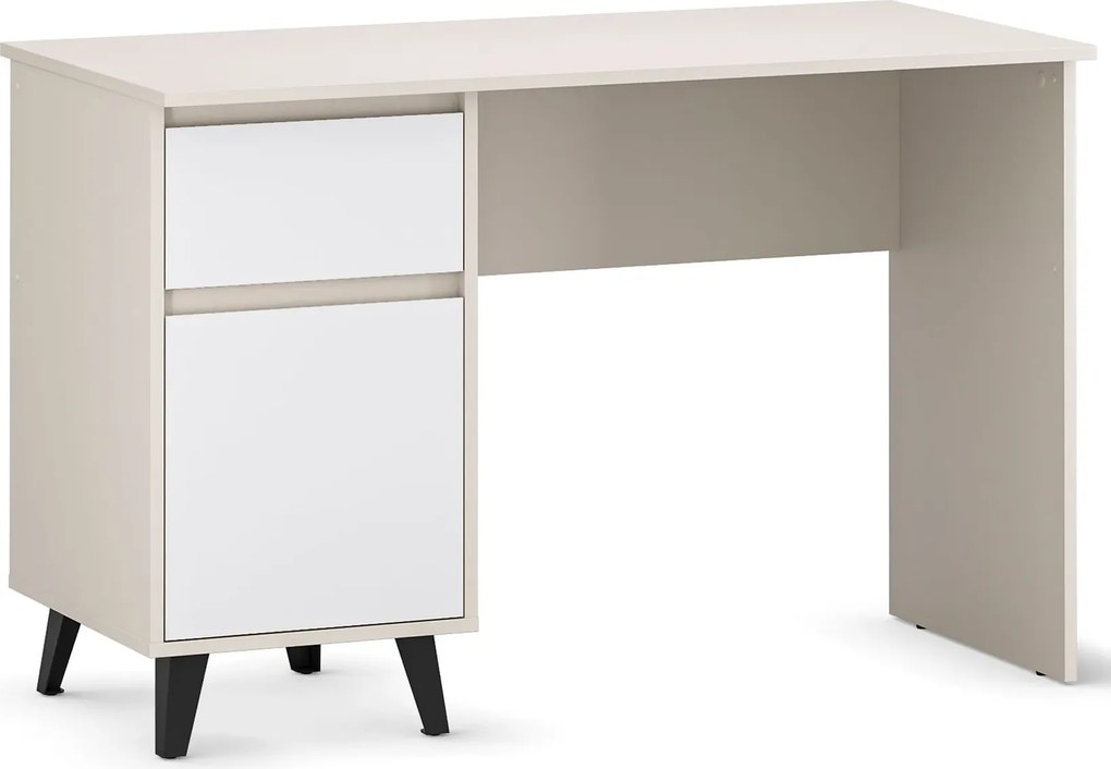 Biurko w stylu skandynawskim kaszmir + biały K7-P63