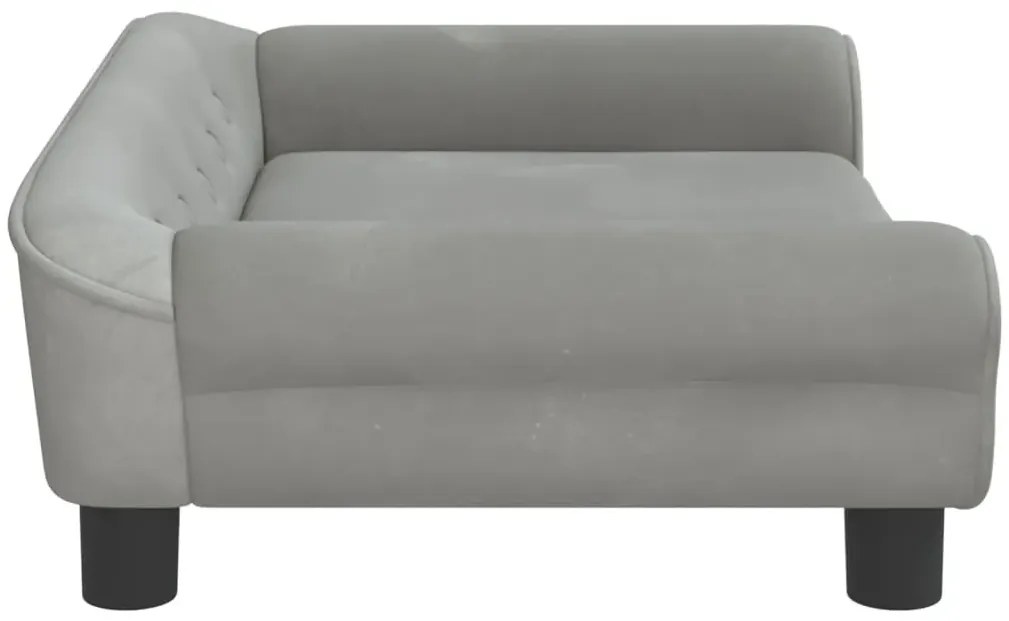 Szara minimalistyczna sofa dla dzieci L3-N66