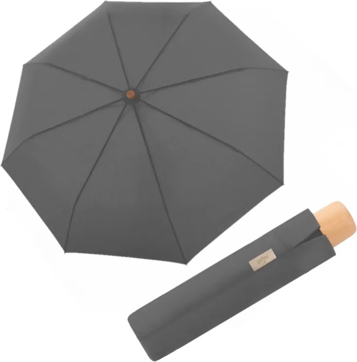 Doppler Nature Mini Uni Slate Grey parasol składany