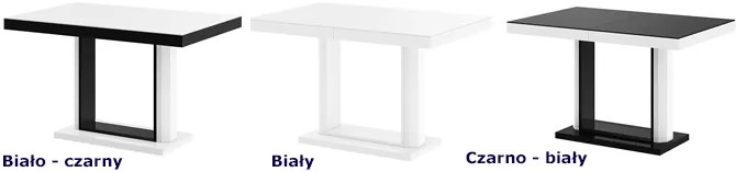 Rozkładany stół matowy biały R2-P60