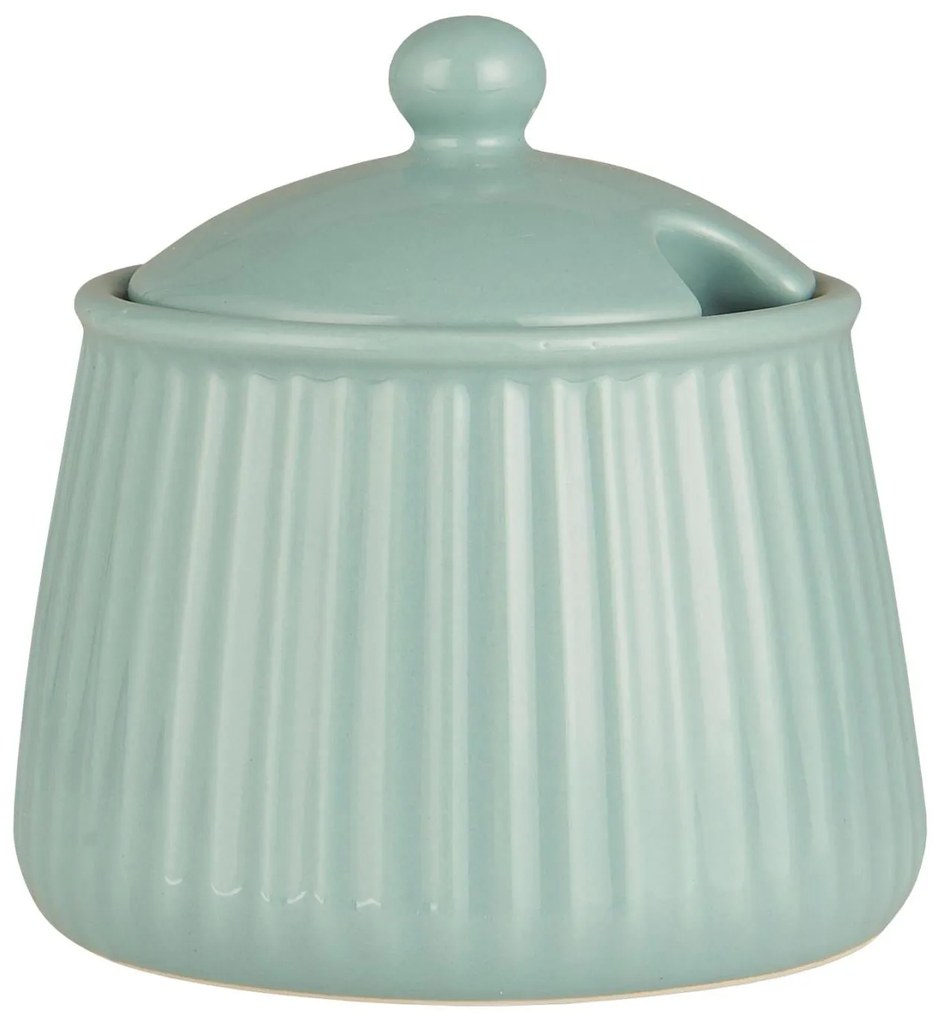 Ceramiczna cukiernica MYNTE GREEN TEA zielona