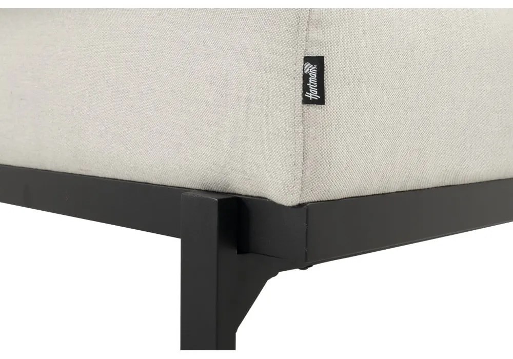 Jasnoszara aluminiowa sofa ogrodowa (lewostronna) Lucas – Hartman