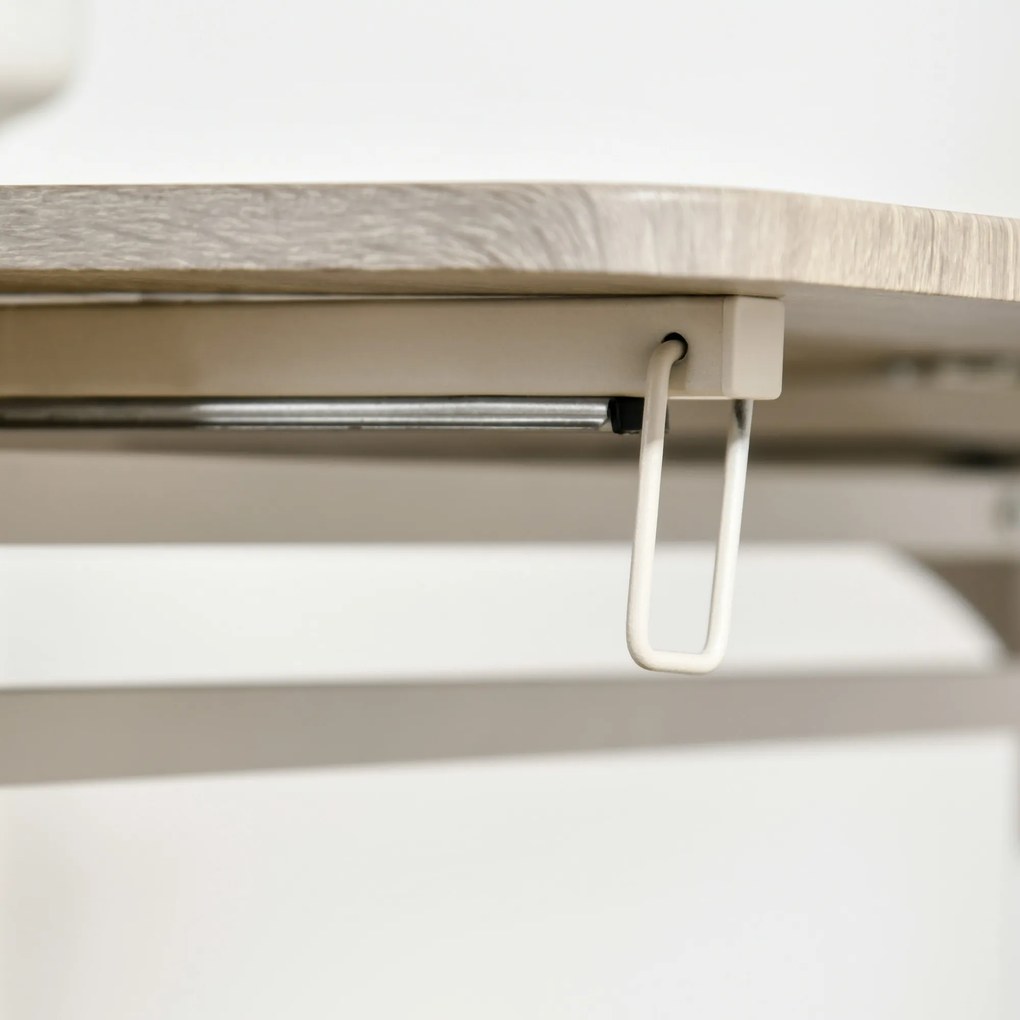 HOMCOM 3-częściowy zestaw do siedzenia zestaw jadalny z 2 krzesłami i stołem, składany blat