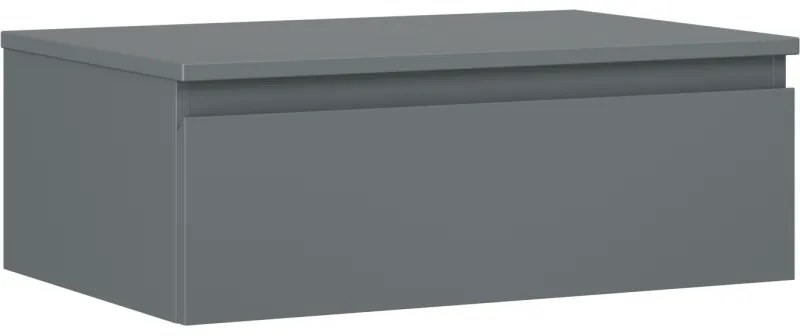 Mexen Orio szafka łazienkowa podumywalkowa 70 cm z blatem, 1 szuflada, grafit mat - 91A10-07023-1-BFC66