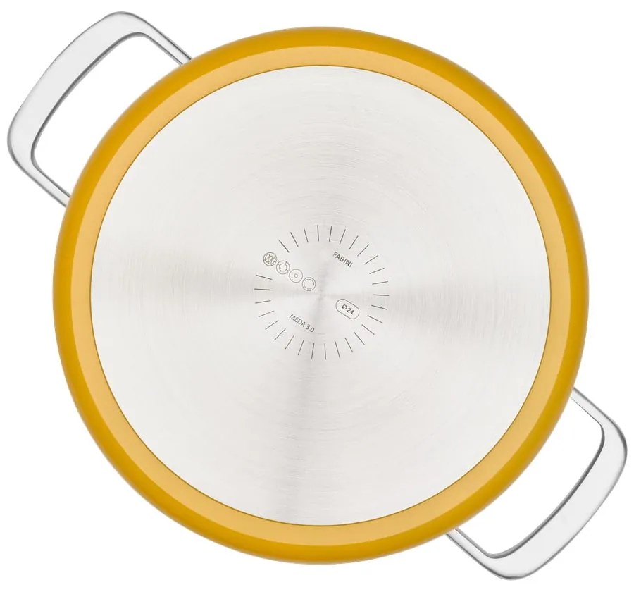 Garnek z pokrywką/z powłoką ceramiczną odpowiedni na indukcję 5,5 l Meda 3.0 – FABINI
