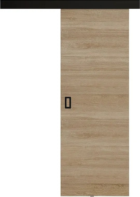 Drzwi przesuwne z maskownicą WERDI 60 dąb sonoma