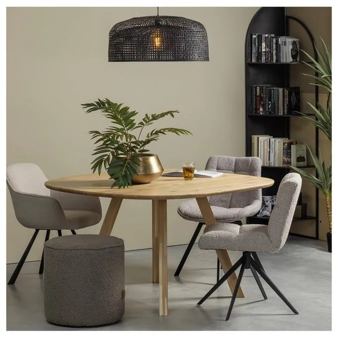 Stół z litego drewna dębowego 130x130 cm Tablo – WOOOD
